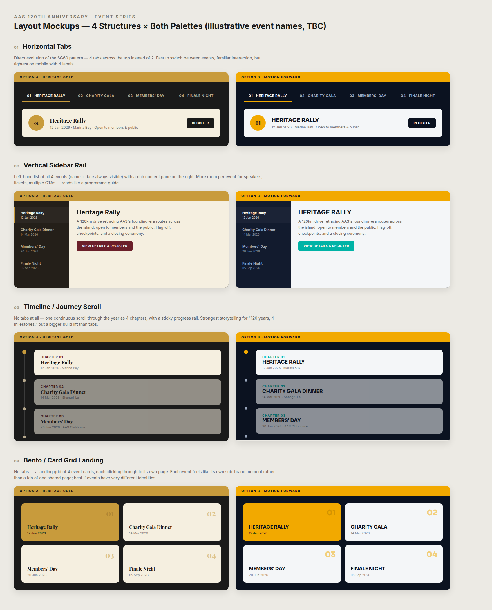 AAS 120th layout mockups